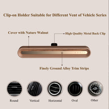 Afbeelding in Gallery-weergave laden, Car Air Freshener Metaal en Hout Antraciet Bruin Car Parfume