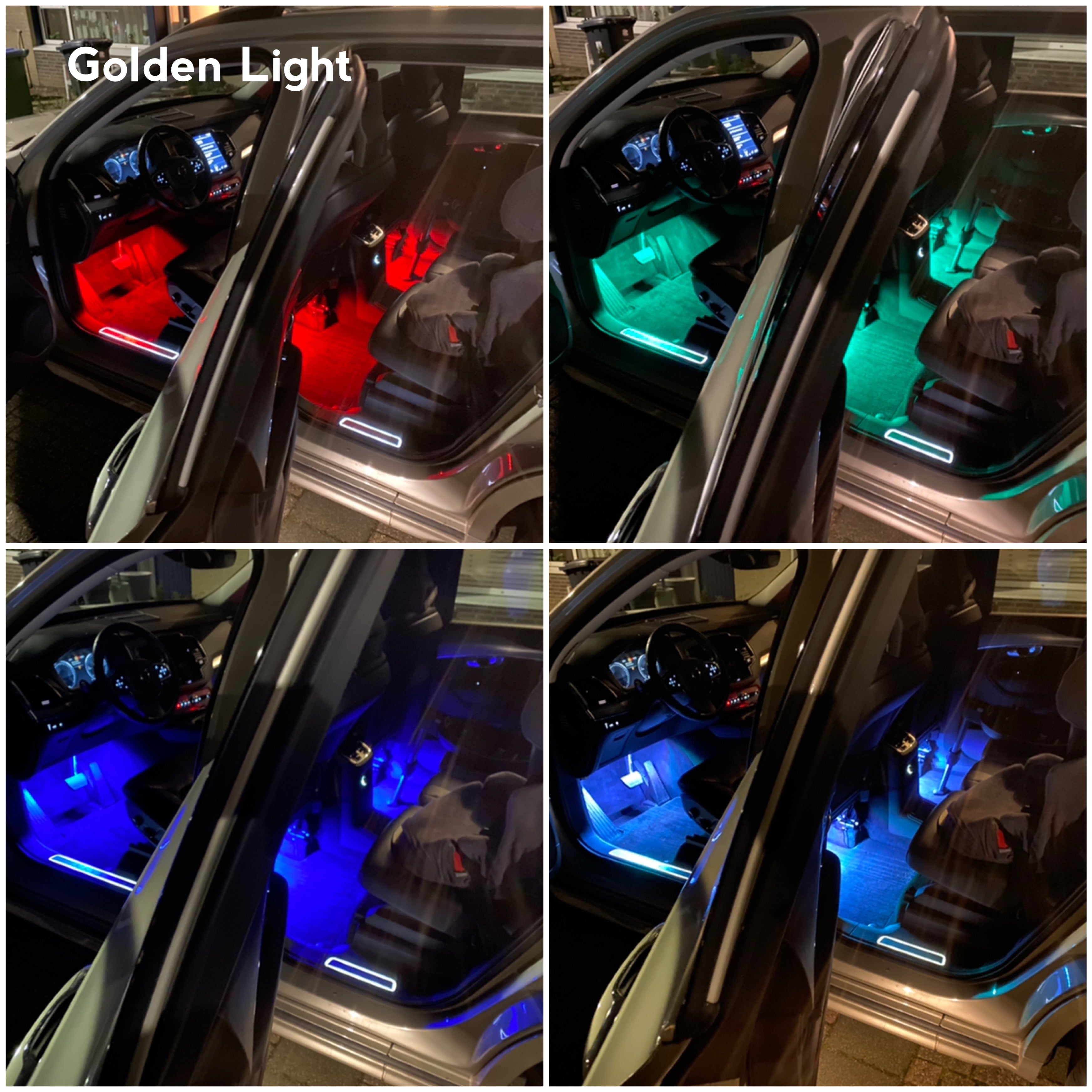 LED auto interieur verlichting RGB + afstandbediening 