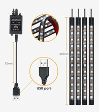 Afbeelding in Gallery-weergave laden, Auto LED Interieur Verlichting RGB Strip met USB Aansluiting
